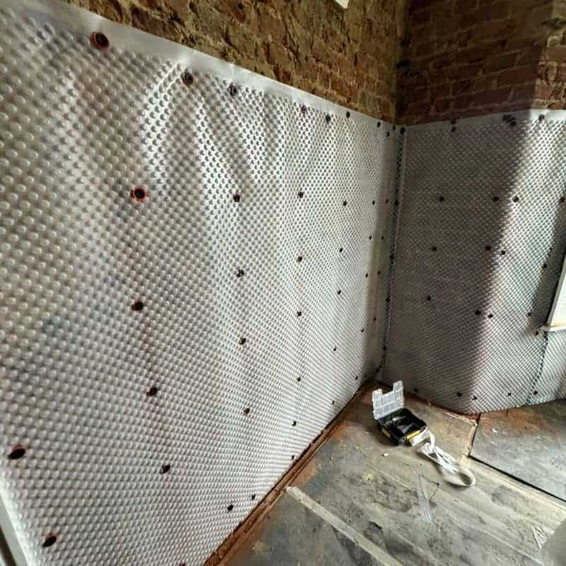 damp proof membrane installed by ops